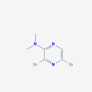 molecular formula C6H7Br2N3 B1315517 3,5-dibromo-N,N-dimethylpyrazin-2-amine CAS No. 84539-07-1