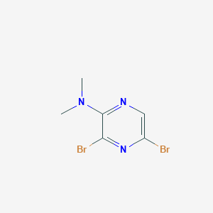 3,5-dibromo-N,N-dimethylpyrazin-2-amine