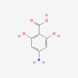 molecular formula C7H7NO4 B13155237 4-Amino-2,6-dihydroxybenzoic acid CAS No. 69727-10-2