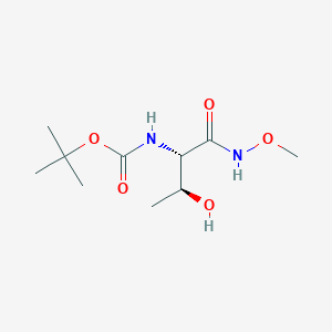 molecular formula C10H20N2O5 B131553 [S-(R*,R*)]-[2-Hydroxy-1-[(methoxyamino)carbonyl]propyl]-carbamic Acid 1,1-Dimethylethyl Ester CAS No. 80543-39-1