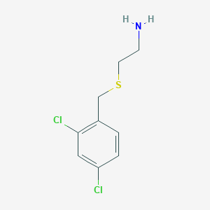 molecular formula C9H11Cl2NS B1315552 {2-[(2,4-Dichlorobenzyl)thio]ethyl}amine CAS No. 27955-92-6