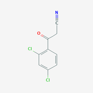 molecular formula C9H5Cl2NO B1315553 2,4-Dichlorobenzoylacetonitrile CAS No. 39528-61-5