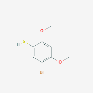 molecular formula C8H9BrO2S B13155540 5-Bromo-2,4-dimethoxybenzene-1-thiol 