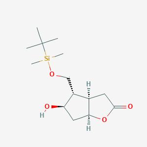 (3AR,4S,5R,6aS)-4-(((tert-butyldimethylsilyl)oxy)methyl)-5-hydroxyhexahydro-2H-cyclopenta[b]furan-2-one