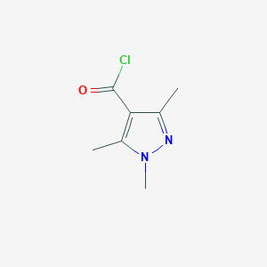 molecular formula C7H9ClN2O B1315561 1,3,5-trimethyl-1H-pyrazole-4-carbonyl chloride CAS No. 98298-63-6