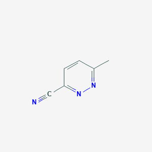 molecular formula C6H5N3 B1315567 6-Methylpyridazine-3-carbonitrile CAS No. 49840-90-6
