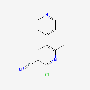 6-Chloro-2-methyl-3,4'-bipyridine-5-carbonitrile