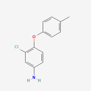 molecular formula C13H12ClNO B1315571 3-Chloro-4-(4-methylphenoxy)aniline CAS No. 56966-55-3