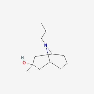 molecular formula C12H23NO B13155722 3-Methyl-9-propyl-9-azabicyclo[3.3.1]nonan-3-ol 