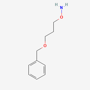 molecular formula C10H15NO2 B1315576 O-(3-(Benzyloxy)propyl)hydroxylamine CAS No. 114809-62-0