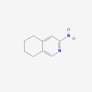 molecular formula C9H12N2 B1315600 5,6,7,8-Tetrahydroisoquinolin-3-amine CAS No. 69958-52-7