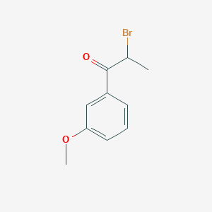 molecular formula C10H11BrO2 B1315607 1-Propanone, 2-bromo-1-(3-methoxyphenyl)- 