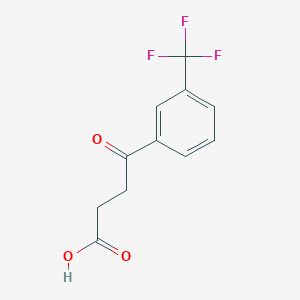 molecular formula C11H9F3O3 B1315608 4-Oxo-4-(3-trifluoromethylphenyl)butyric acid CAS No. 56948-76-6