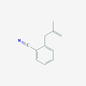 molecular formula C11H11N B1315612 3-(2-Cyanophenyl)-2-methyl-1-propene CAS No. 97780-98-8