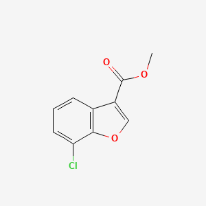 molecular formula C10H7ClO3 B13156166 Methyl 7-chloro-1-benzofuran-3-carboxylate 