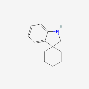 molecular formula C13H17N B1315622 SPIRO[CYCLOHEXANE-1,3'-INDOLINE] CAS No. 4740-63-0