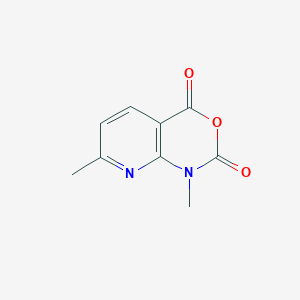 molecular formula C9H8N2O3 B1315634 1,7-Dimethyl-1H-pyrido[2,3-d][1,3]oxazine-2,4-dione CAS No. 66690-78-6
