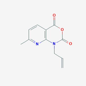 molecular formula C11H10N2O3 B1315635 1-Allyl-7-methyl-1H-pyrido[2,3-d][1,3]oxazine-2,4-dione CAS No. 97484-82-7
