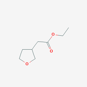 molecular formula C8H14O3 B1315640 ETHYL 2-(OXOLAN-3-YL)ACETATE CAS No. 90113-46-5