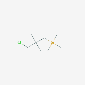 molecular formula C8H19ClSi B13156445 (3-Chloro-2,2-dimethylpropyl)trimethylsilane 