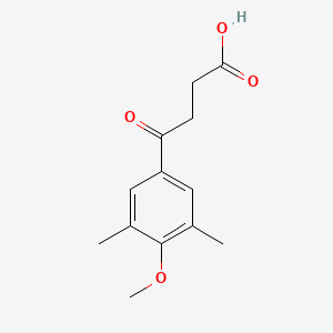 molecular formula C13H16O4 B1315658 4-(3,5-Dimethyl-4-methoxyphenyl)-4-oxobutyric acid CAS No. 103234-38-4