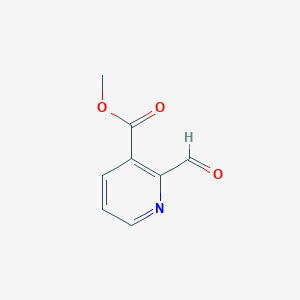 molecular formula C8H7NO3 B1315659 Methyl 2-formylnicotinate CAS No. 25230-59-5