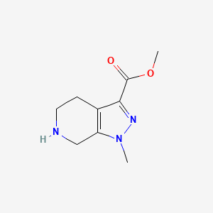 molecular formula C9H13N3O2 B13156598 Methyl 1-methyl-1H,4H,5H,6H,7H-pyrazolo[3,4-c]pyridine-3-carboxylate 