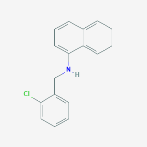 molecular formula C17H14ClN B1315661 N-(2-氯苄基)-1-萘胺 CAS No. 113250-80-9