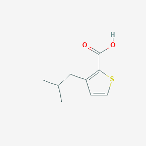 molecular formula C9H12O2S B13156614 3-Isobutylthiophene-2-carboxylic acid 