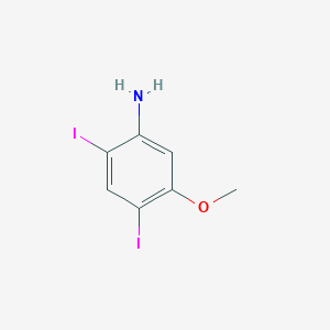 molecular formula C7H7I2NO B1315662 2,4-Diiodo-5-methoxyaniline CAS No. 117832-18-5