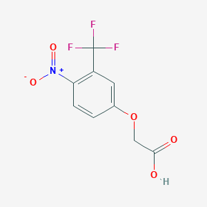 molecular formula C9H6F3NO5 B1315663 Acetic acid, [4-nitro-3-(trifluoromethyl)phenoxy]- CAS No. 113405-09-7