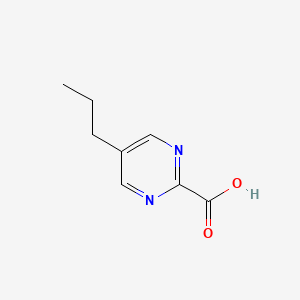 molecular formula C8H10N2O2 B1315672 5-Propylpyrimidine-2-carboxylic acid CAS No. 72790-08-0