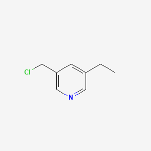 molecular formula C8H10ClN B13156746 3-(Chloromethyl)-5-ethylpyridine 