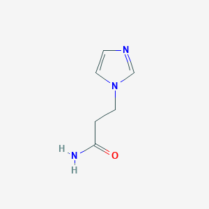 molecular formula C6H9N3O B1315676 3-(1H-咪唑-1-基)丙酰胺 CAS No. 43115-74-8