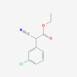 molecular formula C11H10ClNO2 B1315683 Ethyl 2-(3-chlorophenyl)-2-cyanoacetate CAS No. 92847-34-2