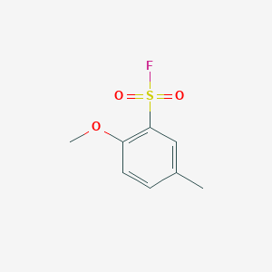 molecular formula C8H9FO3S B13157037 2-Methoxy-5-methylbenzene-1-sulfonyl fluoride CAS No. 63316-24-5