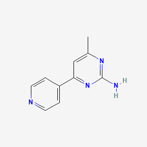molecular formula C10H10N4 B1315712 4-Methyl-6-pyridin-4-ylpyrimidin-2-amine CAS No. 90916-53-3
