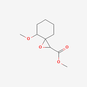 molecular formula C10H16O4 B13157127 Methyl 4-methoxy-1-oxaspiro[2.5]octane-2-carboxylate 