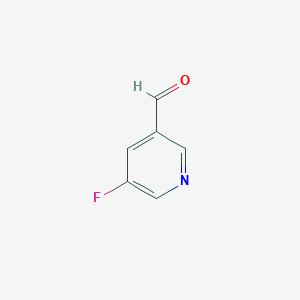 molecular formula C6H4FNO B1315728 5-Fluoronicotinaldehyde CAS No. 39891-04-8
