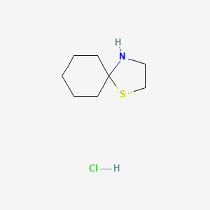 molecular formula C8H16ClNS B1315734 1-Thia-4-azaspiro[4.5]decane hydrochloride CAS No. 933-41-5