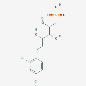 molecular formula C12H16Cl2O6S B131574 6-(2,4-Dichlorophenyl)-2,3,4-trihydroxyhexanesulfonic acid CAS No. 141240-46-2