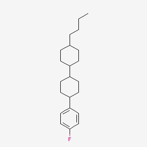 molecular formula C22H33F B1315742 (trans,trans)-4-Butyl-4'-(4-fluorophenyl)-1,1'-bi(cyclohexane) CAS No. 82832-28-8