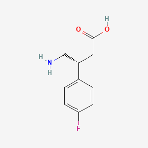 molecular formula C10H12FNO2 B1315744 (R)-4-Amino-3-(4-fluorophenyl)butanoic acid CAS No. 741217-33-4