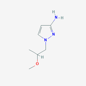 molecular formula C7H13N3O B13157468 1-(2-methoxypropyl)-1H-pyrazol-3-amine 