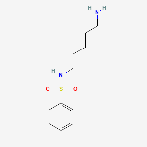 molecular formula C11H18N2O2S B1315751 N-(5-氨基戊基)苯磺酰胺 CAS No. 58885-30-6