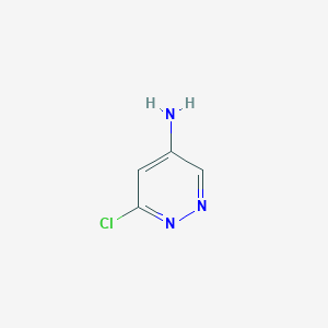 molecular formula C4H4ClN3 B1315782 6-Chloro-4-pyridazinamine CAS No. 29049-45-4