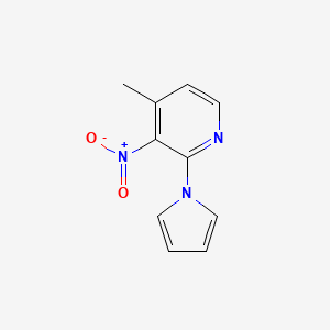molecular formula C10H9N3O2 B1315784 4-Methyl-3-nitro-2-(1H-pyrrol-1-yl)pyridine CAS No. 120494-05-5