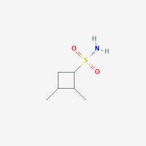 molecular formula C6H13NO2S B13157914 2,3-Dimethylcyclobutane-1-sulfonamide 