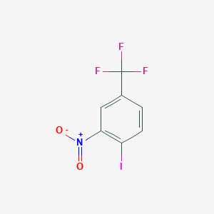 molecular formula C7H3F3INO2 B1315798 1-碘-2-硝基-4-(三氟甲基)苯 CAS No. 400-97-5