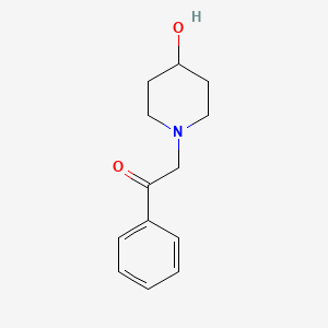 molecular formula C13H17NO2 B1315800 2-(4-Hydroxypiperidin-1-yl)-1-phenylethan-1-one CAS No. 86518-55-0